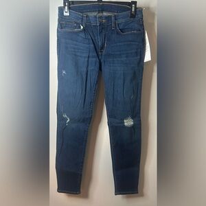 NWT HUDSON JEANS KRISTA DISTRESSED SUPER SKINNY CROP SIZE 27